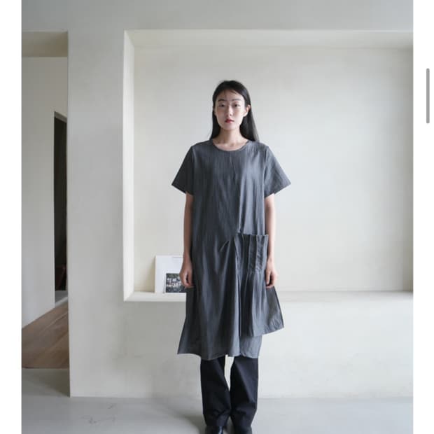 애프터먼데이 프릴 포켓 원피스