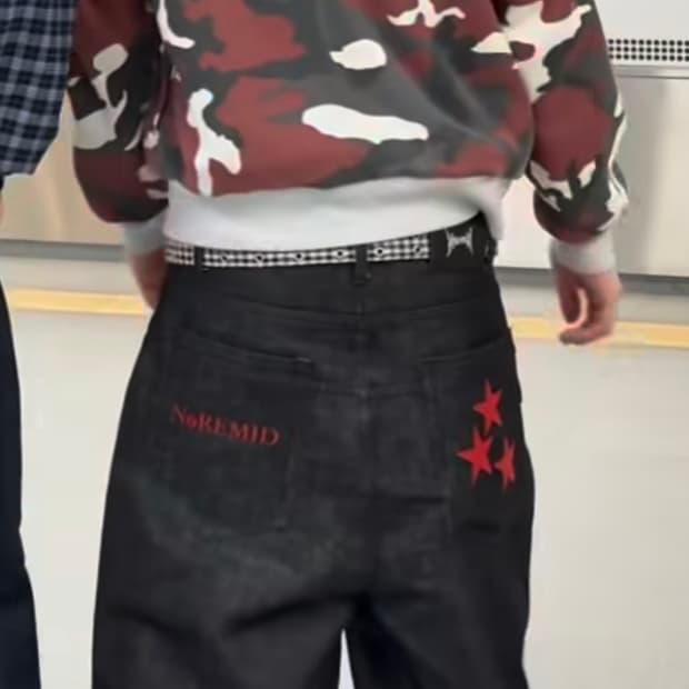 Noremid 리짓 데님 팬츠 red