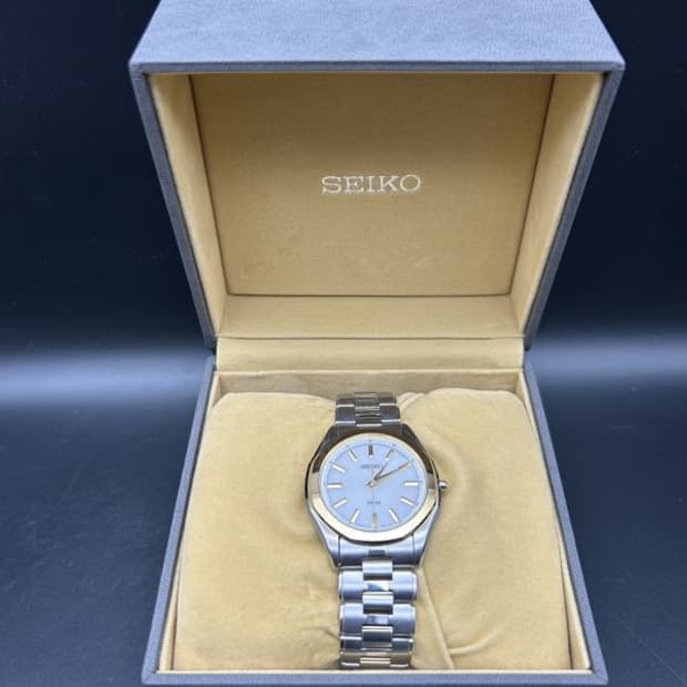 ​[풀박스/세이코] 우아한 골드 콤비 솔라 시계 판매합니다.