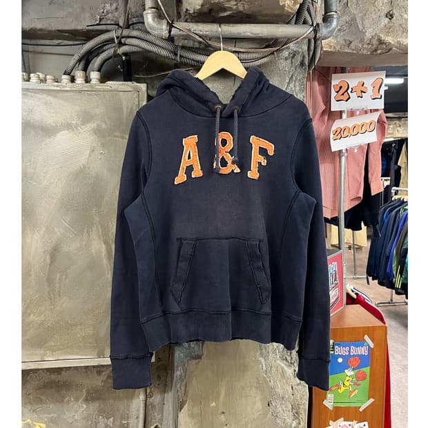 아베크롬비 기모 후드티 네이비 M #csz3259