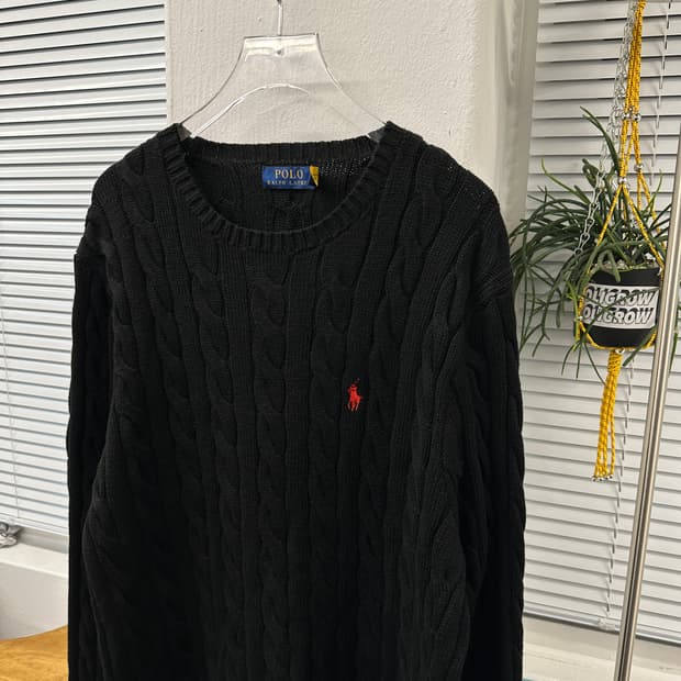 폴로랄프로렌 케이블 니트 신형큐알버전