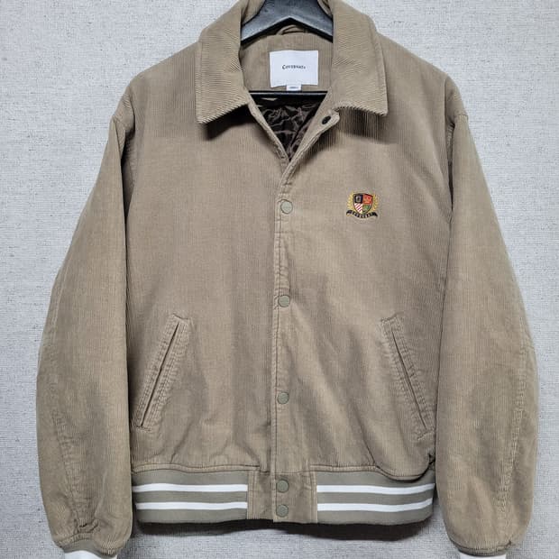 커버낫 월계관 코듀로이 패딩 자켓 (여성오버핏)