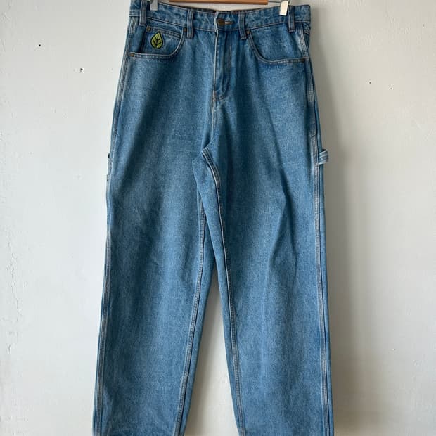 버터굿즈 weathergear 데님 배기 팬츠 / 블루,30