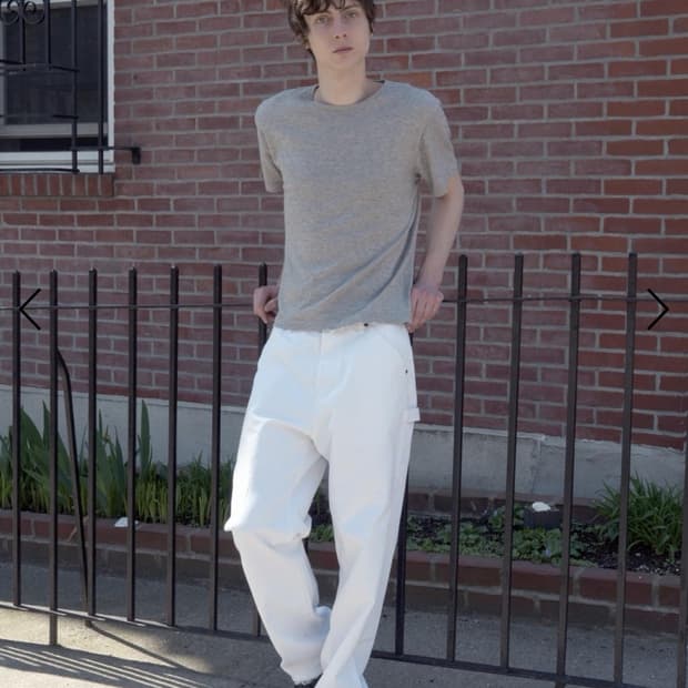 (구매)CUT OFF CARPENTER PANTS (WHITE)