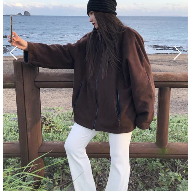 마크들리 리버시블 플리스 점퍼