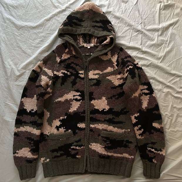 카모 코위찬 후드 가디건