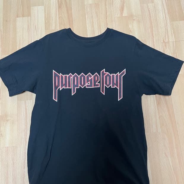 저스틴비버 10s 퍼포즈투어 프린팅 티셔츠