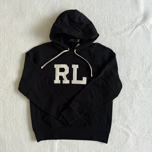 폴로랄프로렌 RL 후드티 블랙