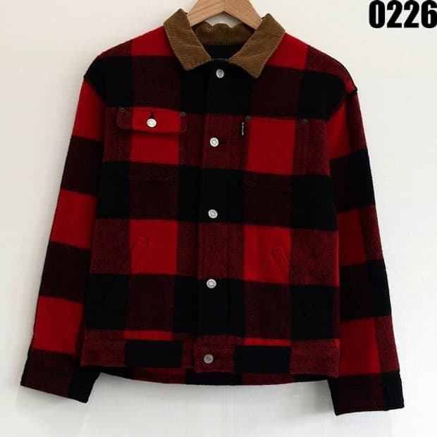 폴로 랄프로렌 버팔로 체크 퀼팅 자켓 M 0226