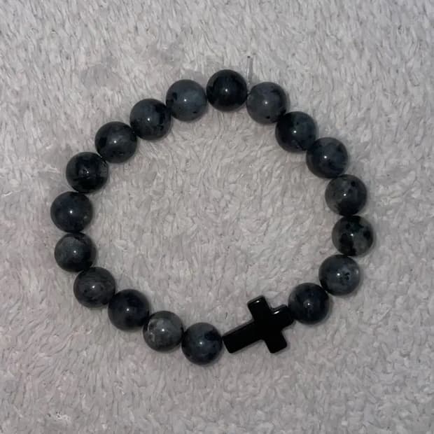 cross 십자가 원석 팔찌✝️