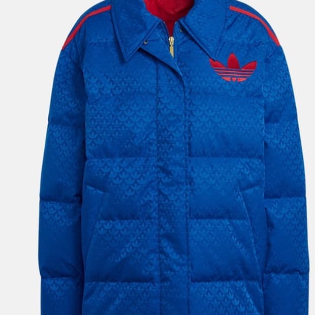 아디다스 오리지널 로고 모노그램 덕다운 푸퍼 패딩