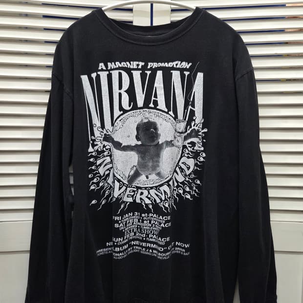 ROCK YEAH 너바나 빈티지 티셔츠