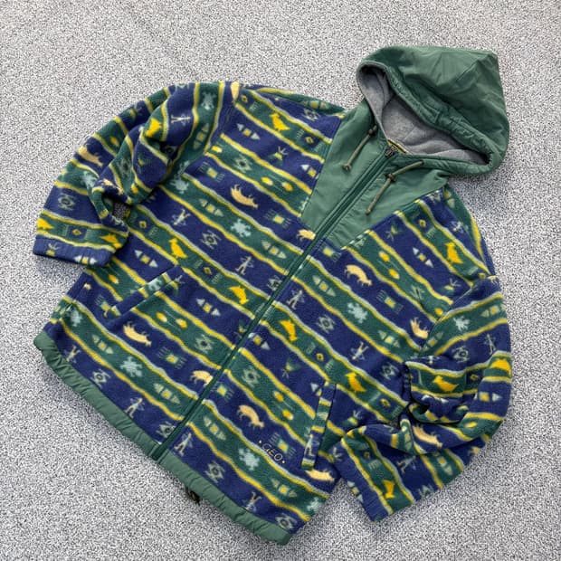 95 코오롱 GEO 후리스 후드 자켓 0324J