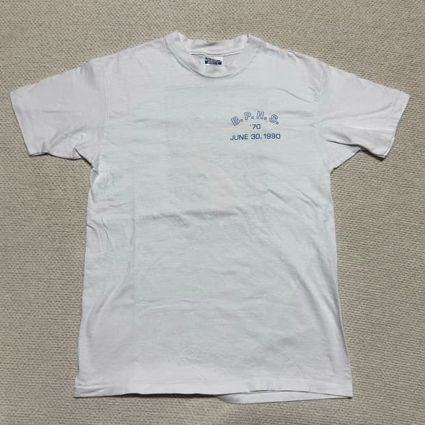 90s USA Hanes 싱글스티치 프린팅티 L