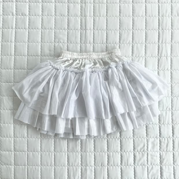 Bodyline ♥ 퓨어화이트 파니에 스커트