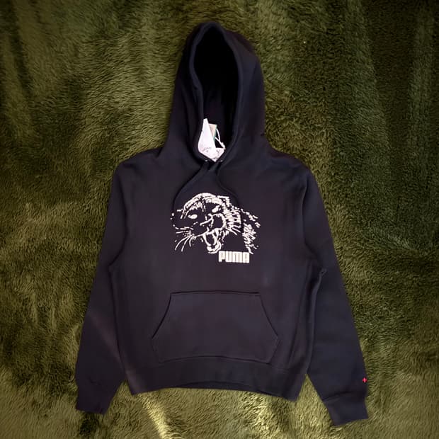 [M] NOAH 노아 x 푸마 헤비웨이트 그래픽 프린트 로고 후디 블랙