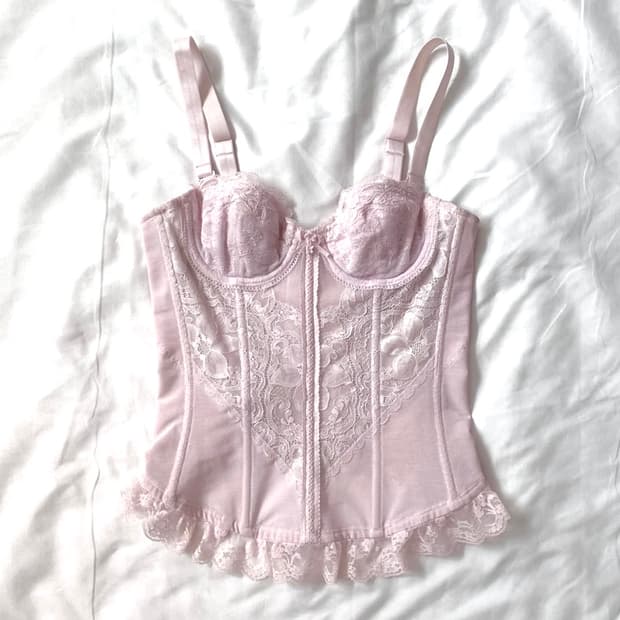핑크 레이스 페어리 코르셋