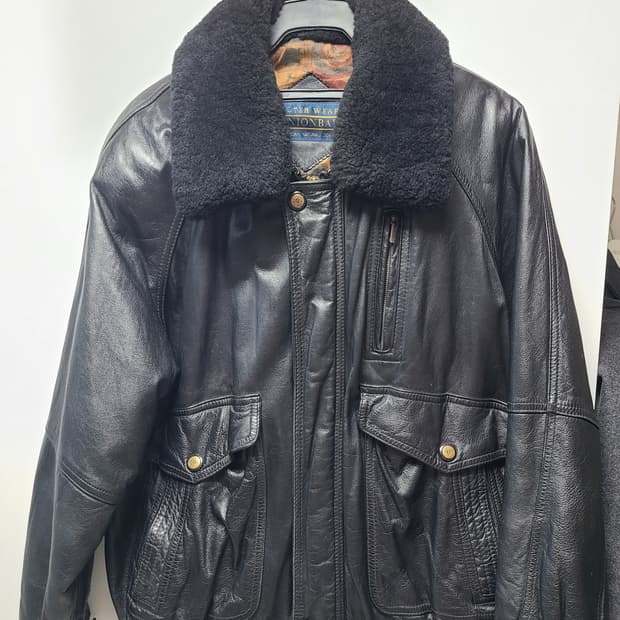 90년대 유니온베이 소가죽 자켓