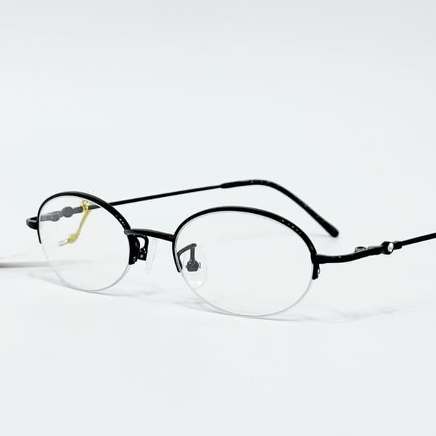 Nonstop 블랙 큐빅 반무테 데드스탁 빈티지안경