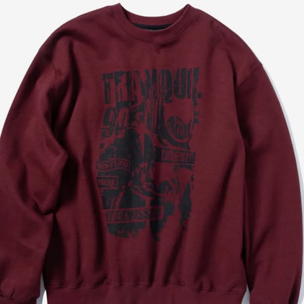 유토피아 스웨트셔츠 - 버건디