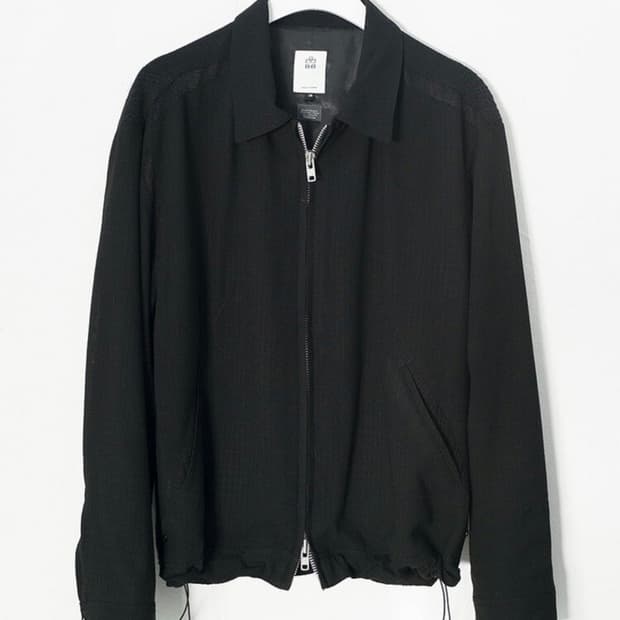 4) Polyteru Zip Collar Jacket