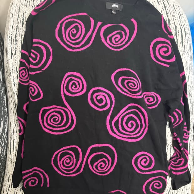 스투스 핸드드로운 니트 L 사이즈