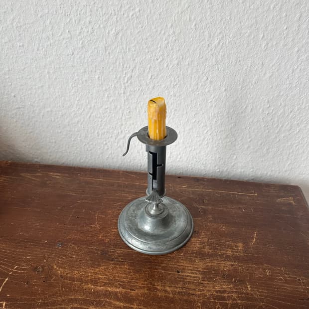 독일)빈티지 주석촛대