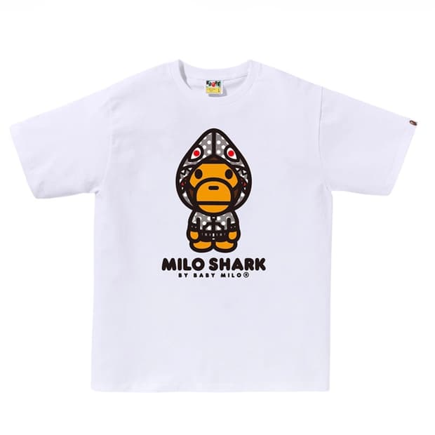 베이프 마일로 샤크 오사카 티셔츠 화이트 - 오사카 팝업 스토어 한정