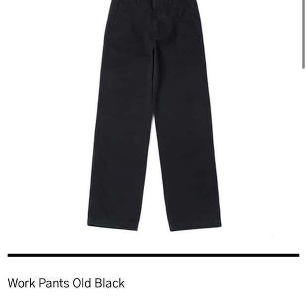 구매) htae work pants old black 28