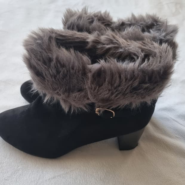 빈티지 긱시크 갸루 퍼 버클 부츠