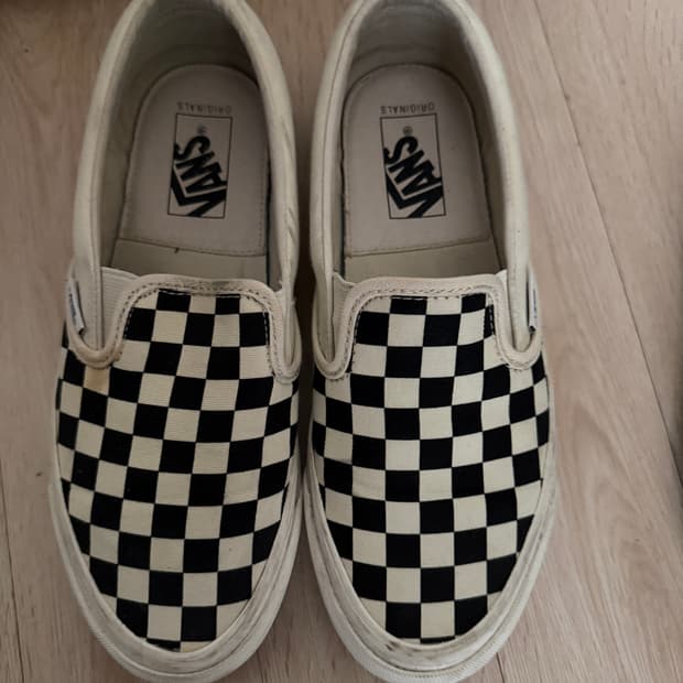 반스 볼트 체커보드 슬립온 245