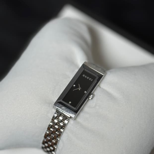 구찌 3P 다이아 G프레임 스퀘어 시계