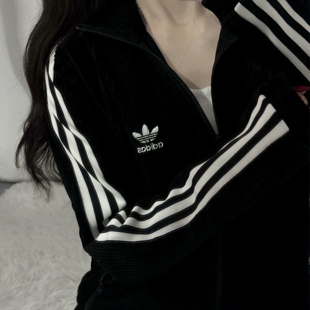 🐰아디다스 더보이즈 선우 코듀로이 집업 져지🖤