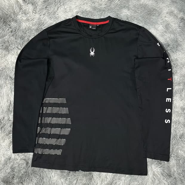 스파이더 기능성 긴팔 블랙 XXL