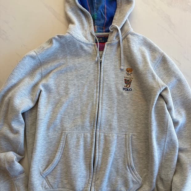 폴로 폴로베어 플리스 후드집업