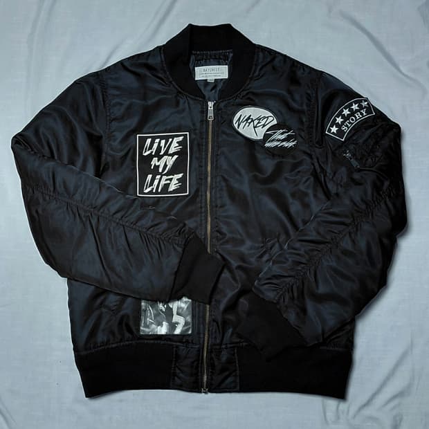 ​[L] BAYCREST 스트릿 패치 로고 항공점퍼 (MA-1)