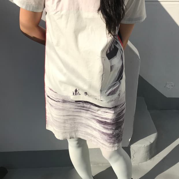 코튼 프린팅 원피스