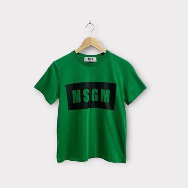 MSGM 그린 라운드 티셔츠 M