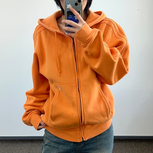 Adidas  아디다스 파이어버드 오렌지 후드집업