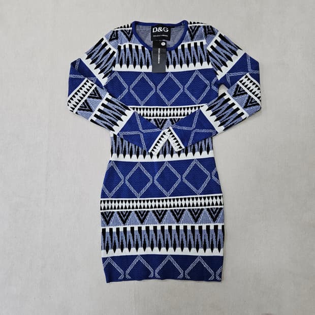 XL 새상품 패턴 니트원피스 0306Y 