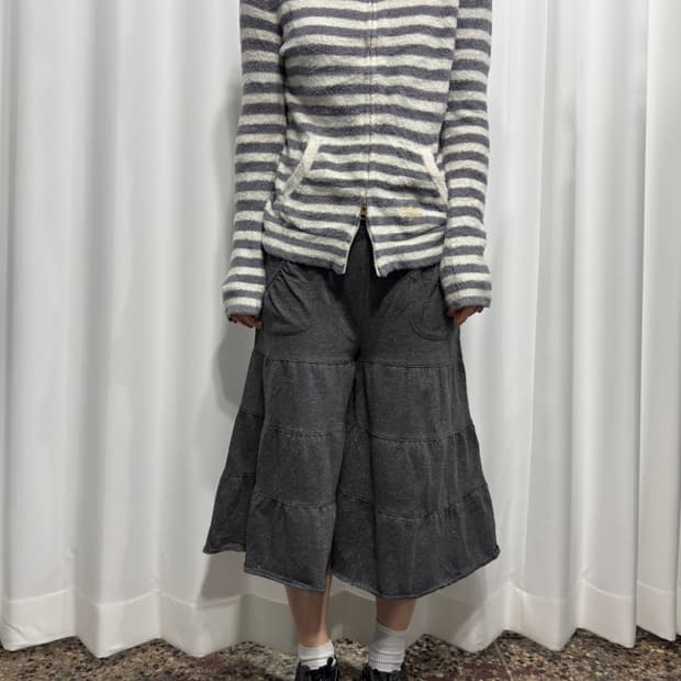 glitter gray half pants