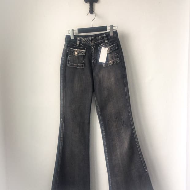 Pocket point denim pants