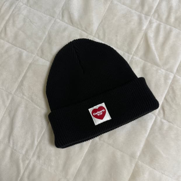 칼하트 wip 하트 비니 블랙