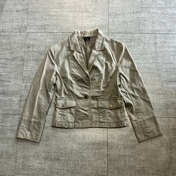 일본빈티지 Vigny 달천깔페어리 할메카지 보헤미안 러플데님자켓