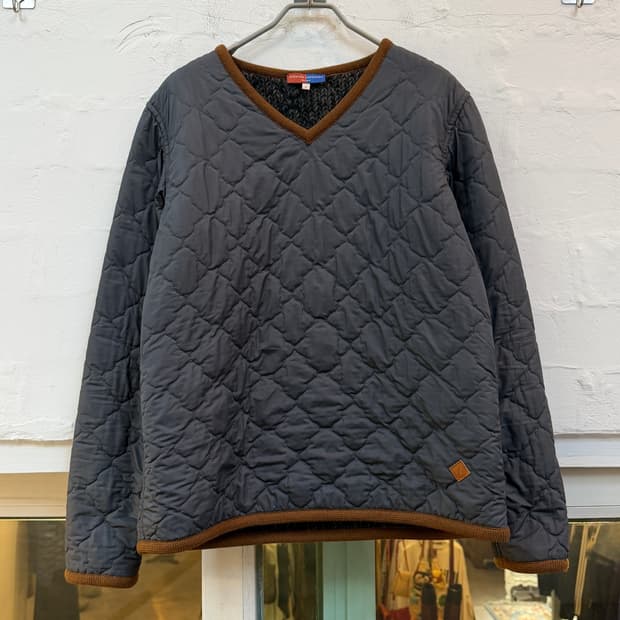 Opening Ceremony 퀼팅 시어링 풀오버 그레이 S