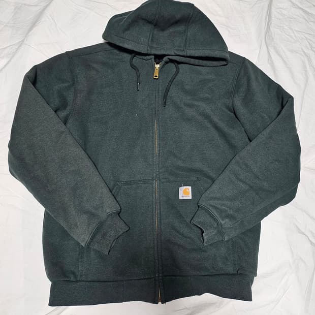 칼하트 레인디펜더 후드 집업 올리브그린 M