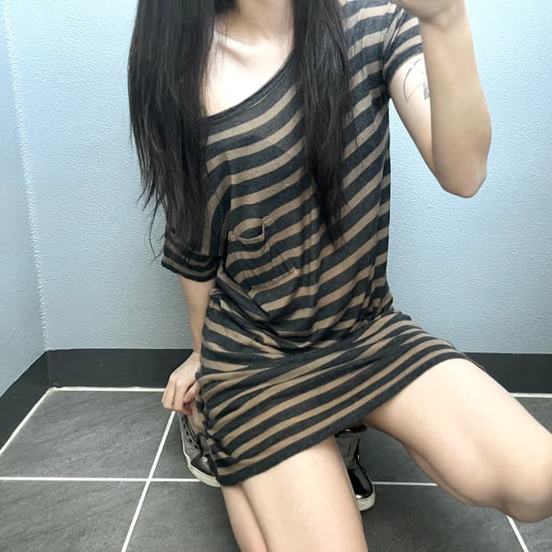 알렉산더왕 스트라이프 드레스