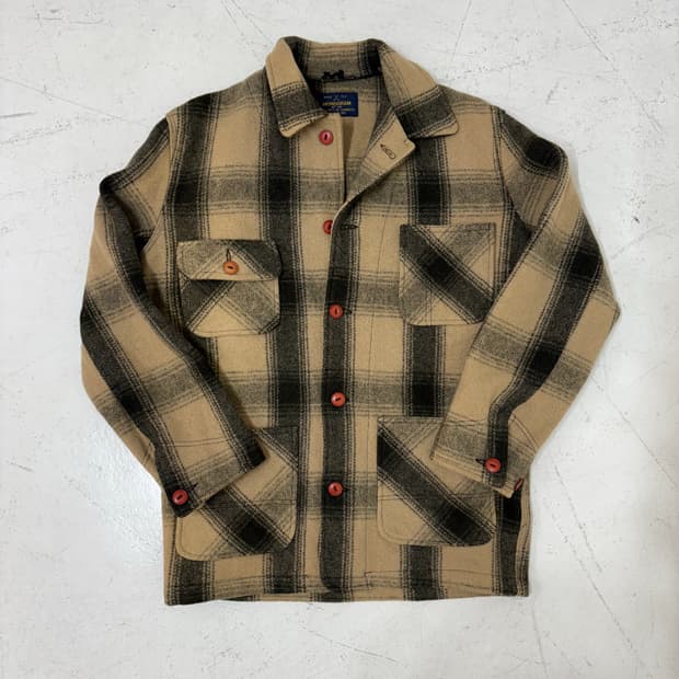 90‘s vtg  monogram Flannel  Work Jacket.