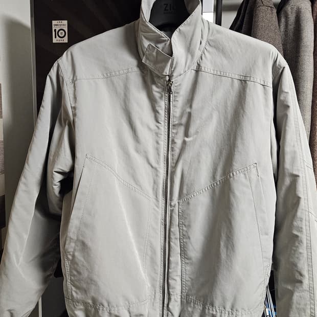 (S) 자라 그레이 블루종 봄버