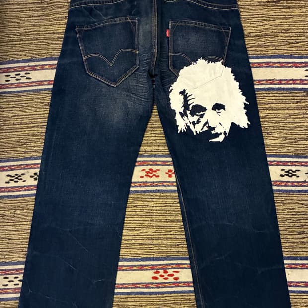 (31)00s 리바이스 레드룹 아인슈타인 커스텀 스트레이트 데님 진